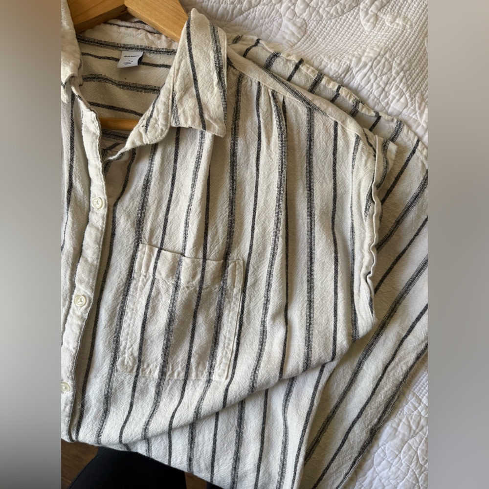 Old Navy Linen Blend Cuff Sleeve Women’s Dress Size Small - Picture 6 of 6